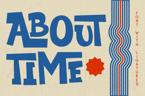 About Time: A Fresh Take on Retro Cartoon Typography