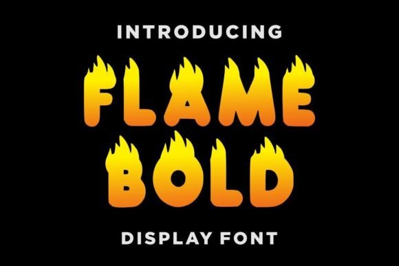 Ignite Your Projects with the Flame Bold Display Font