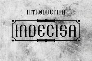 Indecisa: A Vintage Display Font with Timeless Appeal